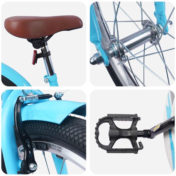 vidaXL Dječji Bicikl 18 Inča za 5-7 godina Svijetloplava