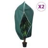 vidaXL Navlake za biljke od flisa s patentom 2 kom 70 g/m&sup2; 1,2x1,8 m