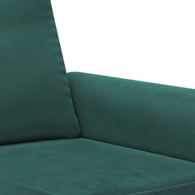 vidaXL Fotelja tamnozelena 60 cm baršunasta