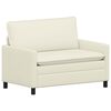 vidaXL Sofa Krem 126 x 81 x 87,5 cm Tkanina
