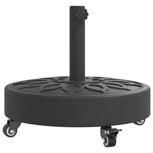 vidaXL Baza suncobrana s kotačima za stupove &Oslash; 38/48 mm 27 kg okrugla