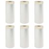 vidaXL Pra&scaron;kasta plahta s ljepilom 6 pcs *Transparent*an 140 x 3300 cm