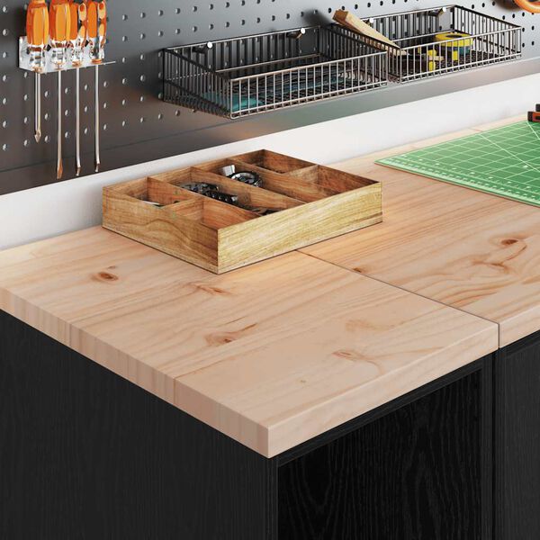 vidaXL Garažni ormar za odlaganje crni 30x51x85 cm masivne borovine