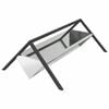 vidaXL Hranilica za stoku Srebrna 111 x 76 x 38 cm 10 kg