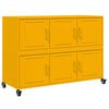 vidaXL Komoda boja senfa 100,5x39x72 cm čelični
