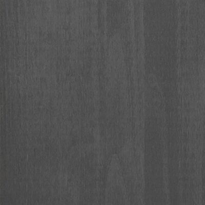 vidaXL Radni stol HAMAR tamnosivi 110 x 40 x 75 cm od masivne borovine