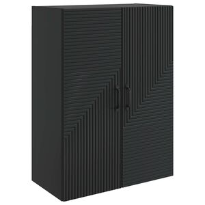vidaXL Ormar za montažu na zid Crna 66 x 34,5 x 90 cm