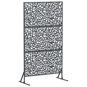 vidaXL Zaslon za privatnost 100 x 50 x 180 cm Čelik Antracit