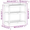 vidaXL Stol za sadnju s policama 82,5x45x86,5 cm od masivne borovine