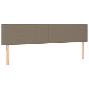 vidaXL Uzglavlja smeđesiva 180x5x78/88 cm od tkanine