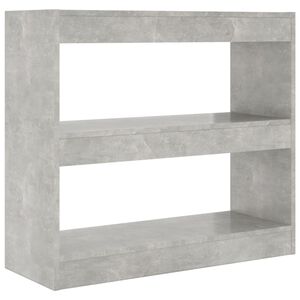 vidaXL Ormarić za knjige / sobna pregrada boja betona 80x30x72 cm