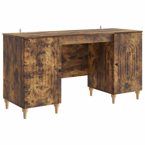 vidaXL Stol Dimljeni hrast 142,5 x 50 x 75 cm Konstruirano drvo