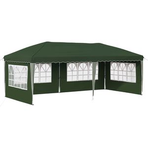 vidaXL Rastezljivi &scaron;ator za zabave 575 x 289 x 245 cm Zelena