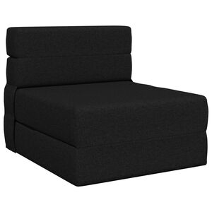 vidaXL Sofa na razvlačenje Crna 70 x 72 x 60 cm Tkanina