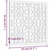 vidaXL Vrtni zidni ukras 55 x 55 cm čelik COR-TEN s maurskim uzorkom