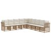 vidaXL Set vanjskih sofa Prirodna Poliester