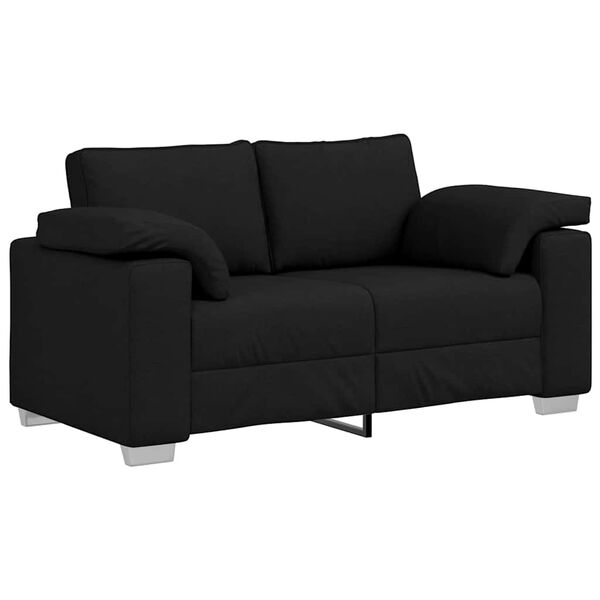 vidaXL Sofa Crna 160 x 77 x 82 cm tkanina