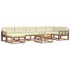 vidaXL Set vanjskih sofa s jastukom 8 pcs Prirodna i krem