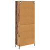 vidaXL Highboard Zidne Staro drvo 69,5 x 34 x 180 cm Konstruirano drvo