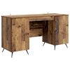 vidaXL Stol s policom Staro drvo 142,5 x 50 x 75 cm Konstruirano drvo