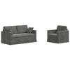 vidaXL Set sofe 2 pcs Tamno siva 158 x 78 x 80 cm Bar&scaron;un