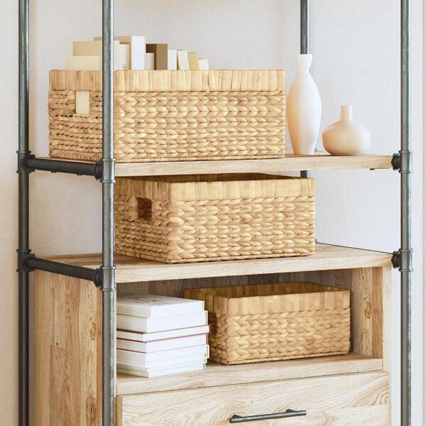 vidaXL Ko&scaron;are za pohranu 3 pcs Prirodna 40 x 30 x 18 cm Zumbul