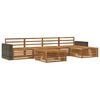 vidaXL Set vanjskih sofa 6 pcs Prirodna 79 x 79 x 37 cm