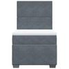 vidaXL Box spring krevet s madracem tamnosivi 90x200 cm bar&scaron;unasti