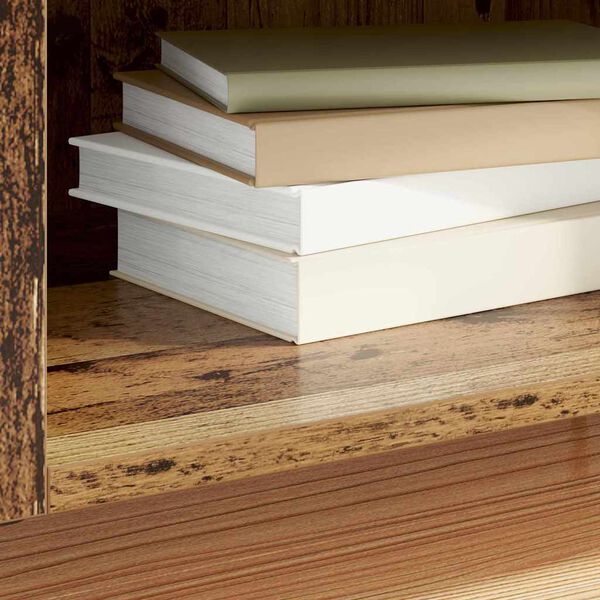 vidaXL Ormar za ploče Staro drvo 121 x 38 x 48 cm Konstruirano drvo