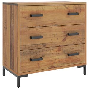 vidaXL Ladičar 75 x 35 x 70 cm od masivne borovine