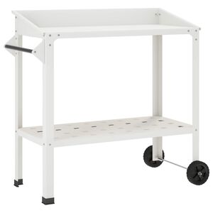 vidaXL Stol za presađivanje s kotačima 96 x 50 x 89 cm Čelična vrata