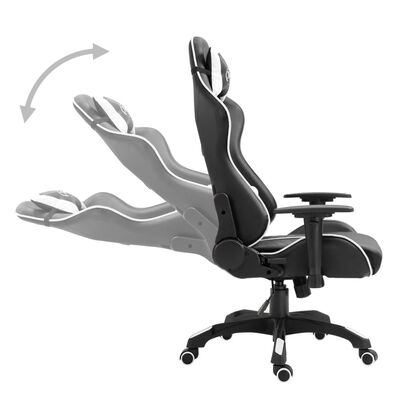 vidaXL Igraća stolica od umjetne kože bijela