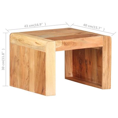 vidaXL Bočni stolić 43 x 40 x 30 cm od masivnog bagremovog drva