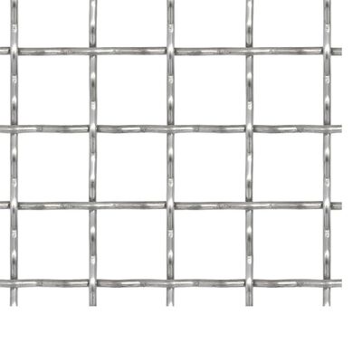 vidaXL Vrtna mrežasta ograda od nehrđajućeg čelika 100x85 cm 31x31x3 mm