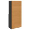 vidaXL Highboard Crni hrast 80 x 42,5 x 185 cm Konstruirano drvo