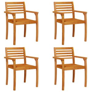 vidaXL Vrtne stolice 4 kom 59x55x85 cm od masivnog bagremovog drva