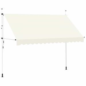 vidaXL Tenda na ručno uvlačenje 350 cm krem