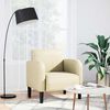 vidaXL Sofa fotelja s naslonima za ruke krem 54 cm umjetna koža