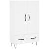 vidaXL Visoka komoda bijela 69,5 x 31 x 115 cm od konstruiranog drva