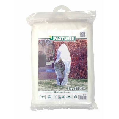 Nature zimski pokrov od flisa s patentom 70 g/m² bijeli 1,5x1,5x2 m