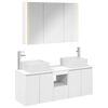 vidaXL Set ormarića za kupaonicu 4 pcs Bijela Konstruirano drvo