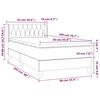 vidaXL Box spring krevet s madracem tamnoplavi 90x200 cm bar&scaron;unasti