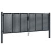 vidaXL Vrtna vrata antracit boje 300x75 cm čelik