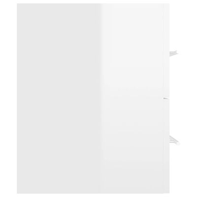 vidaXL 2-dijelni set kupaonskog namještaja od iverice sjajni bijeli