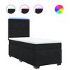 vidaXL Box spring krevet s madracem crni 100x200 cm bar&scaron;unasti