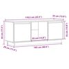 vidaXL TV ormarić bijela 110,5 x 35 x 44 cm od masivne borovine