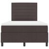 vidaXL Krevet s opruga kutije Tamno smeđa 120 x 190 cm tkanina