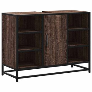 vidaXL Kupaonski ormarić za umivaonik boja hrasta 80x33x60 cm drveni