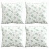 vidaXL Jastučići za raspr&scaron;enje 4 pcs Uzorak lista 60 x 60 cm Poliester