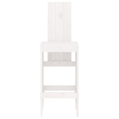 vidaXL Barski stolci 2 kom bijeli 40 x 42 x 120 cm od masivne borovine